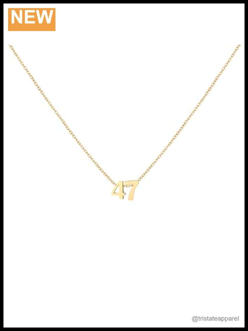 18K Gold Plated Number Necklace Dainty Pendant Birth Month Personalized Jewelry